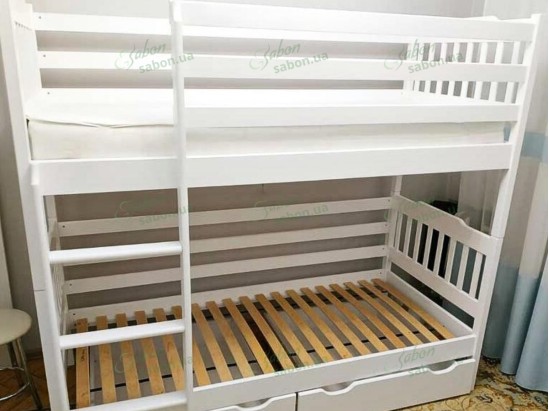 Деревянная двухъярусная кровать-трансформер Нортон Дуэт 2