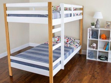 Дерев'яне двоярусне ліжко Твін