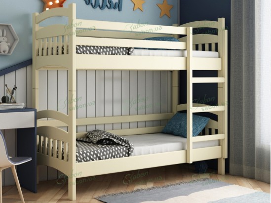 Дерев'яне двоярусне ліжко-трансформер Лаккі сосна 6 