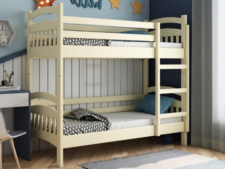 Дерев'яне двоярусне ліжко-трансформер Лаккі сосна 6 