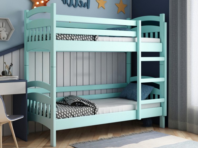 Дерев'яне двоярусне ліжко-трансформер Лаккі сосна 2 