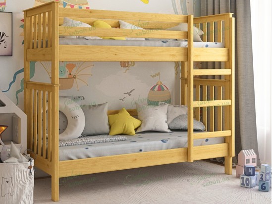 Дерев'яне двоярусне ліжко-трансформер Фенікс 2