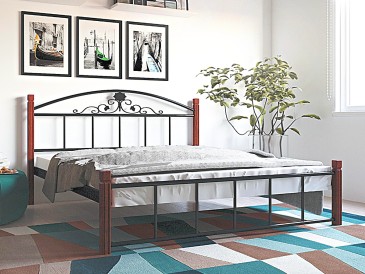 Металеве ліжко Кассандра Дерево