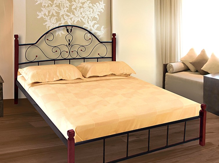 Металлическая кровать Анжелика Дерево 2 