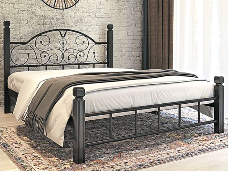 Металлическая кровать Анжелика Дерево 1