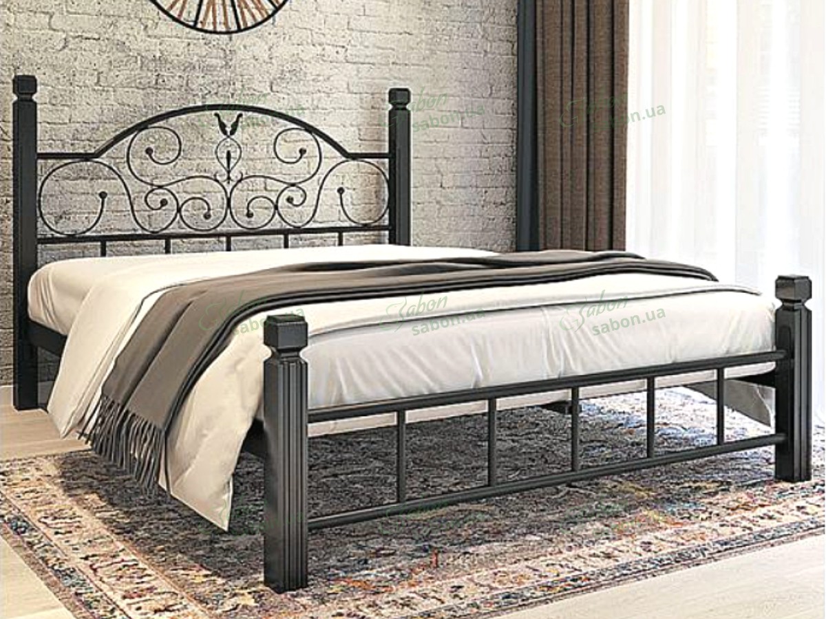 Металеве ліжко Анжеліка Дерево Металеве ліжко Анжеліка Дерево