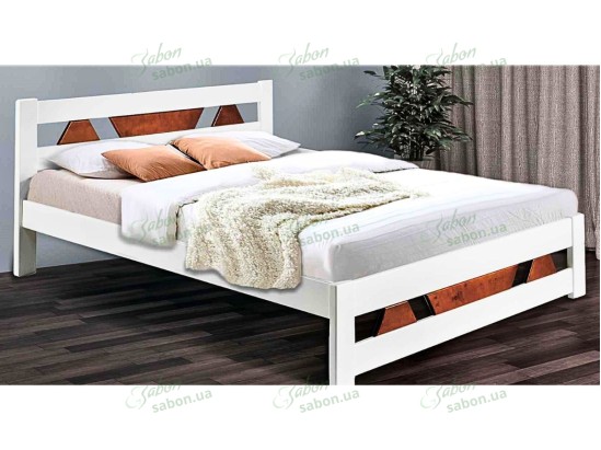 Деревянная кровать Треугольник 2