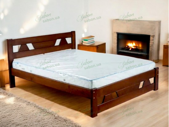 Деревянная кровать Треугольник 2