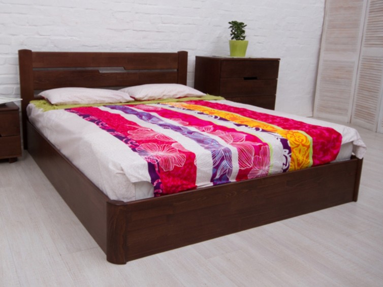 Кровать Айрис с подъемным механизмом из натурального дерева 7 