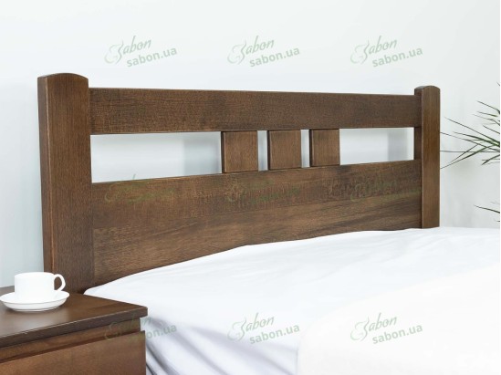 Ліжко Геракл з підйомним механізмом із натурального дерева 9 