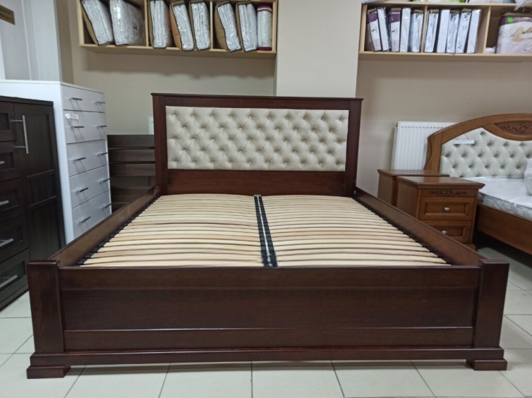 Ліжко Жасмін з підйомним механізмом із натурального дерева 9 