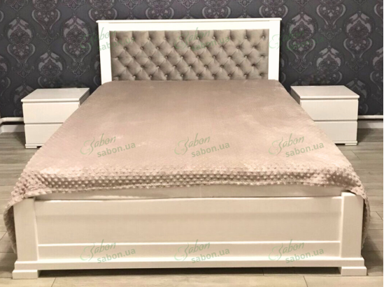 Кровать Жасмин с подъемным механизмом из натурального дерева 2