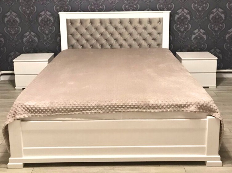 Ліжко Жасмін з підйомним механізмом із натурального дерева 11 