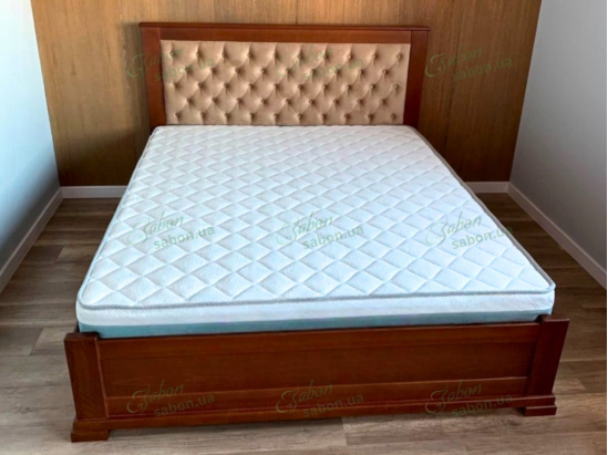 Ліжко Жасмін з підйомним механізмом із натурального дерева 10 