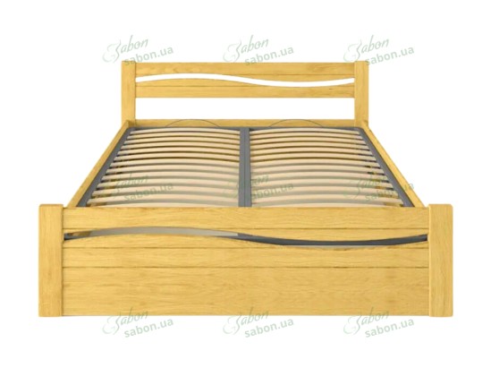 Ліжко Хвиля-2 з підйомним механізмом із натурального дерева 2