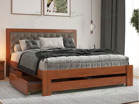 Дерев'яне ліжко Симфонія Люкс Дерево 2