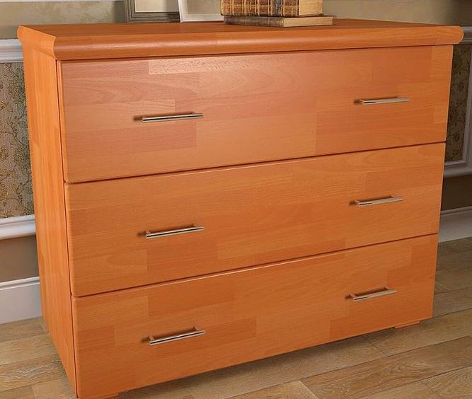 Комод Эксклюзив из натурального дерева 4 