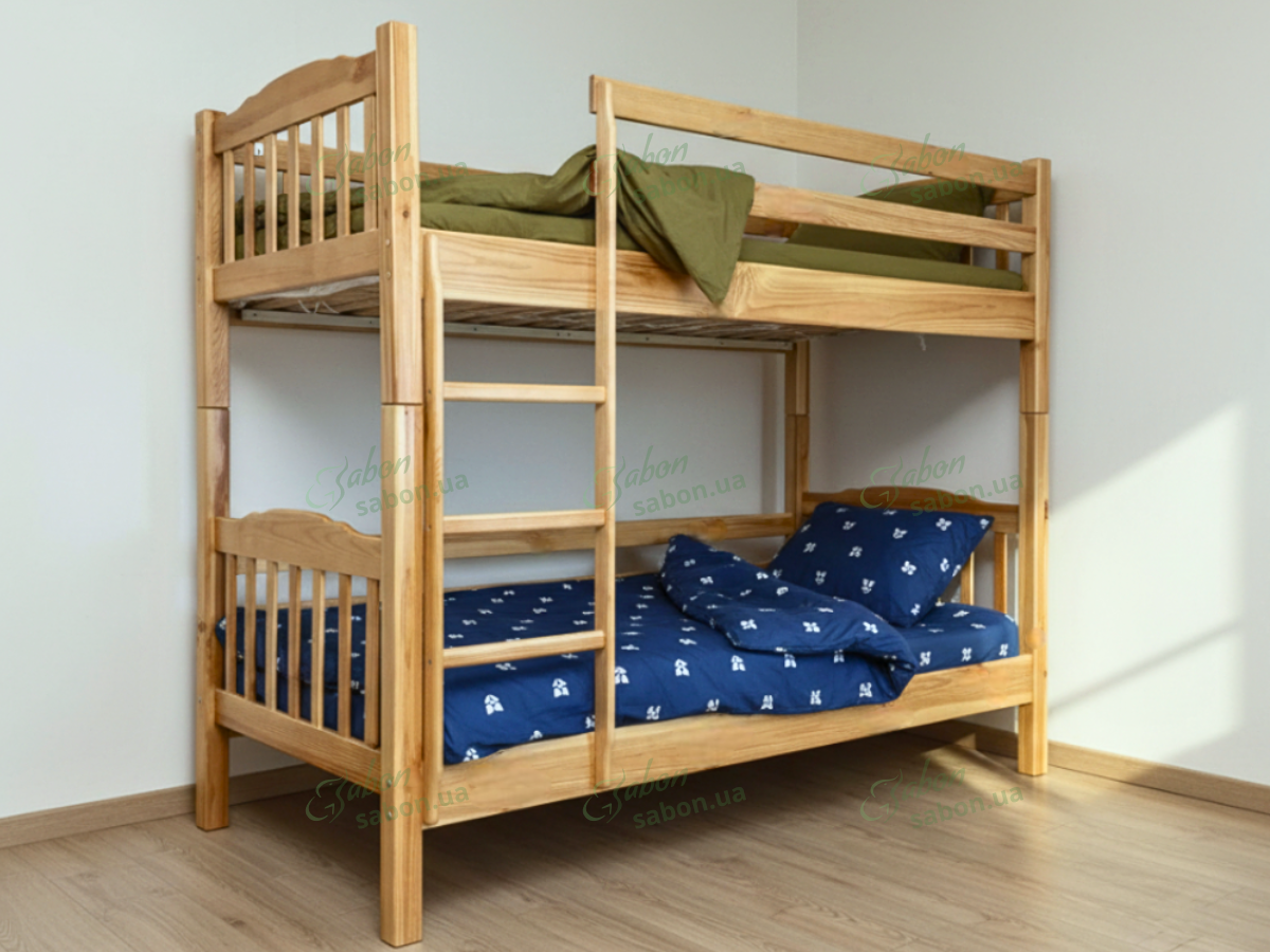 Деревянная двухъярусная кровать-трансформер Бай-Бай