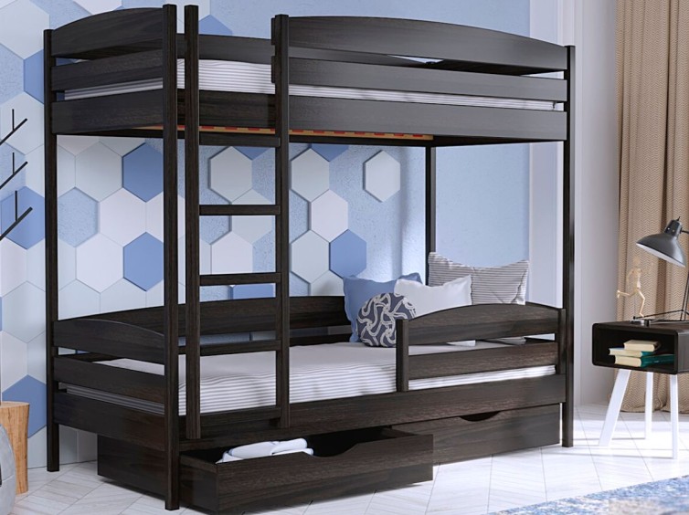 Двухъярусная кровать Дуэт Плюс из натурального дерева 3 