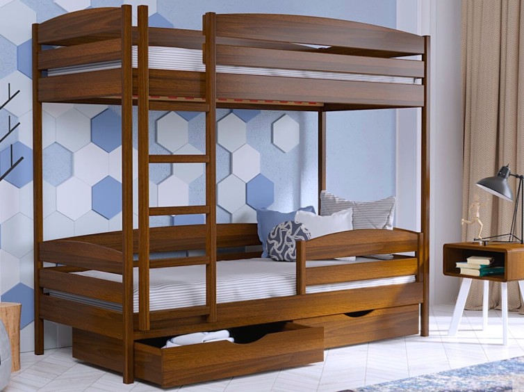 Двухъярусная кровать Дуэт Плюс из натурального дерева 1