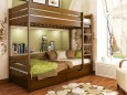 Двухъярусная кровать Дуэт из натурального дерева 12
