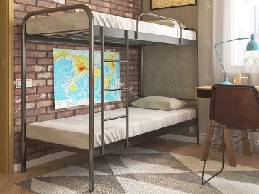Металлическая двухъярусная кровать Релакс Дуо -1