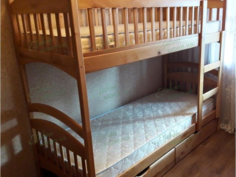 Деревянная двухъярусная кровать-трансформер Карина Дуэт 10 