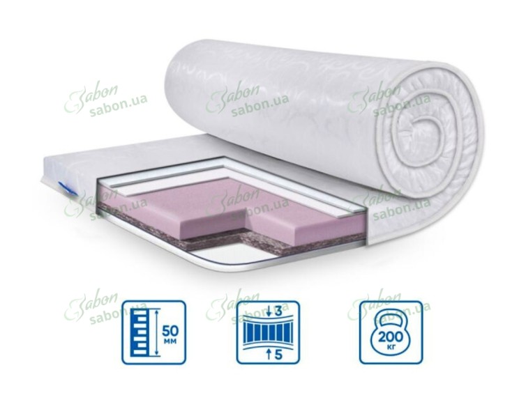 Ортопедичний міні-матрац DUAL жаккард 1