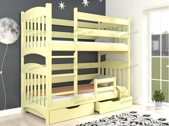 Деревянная двухъярусная кровать-трансформер Мелиса-ольха 2