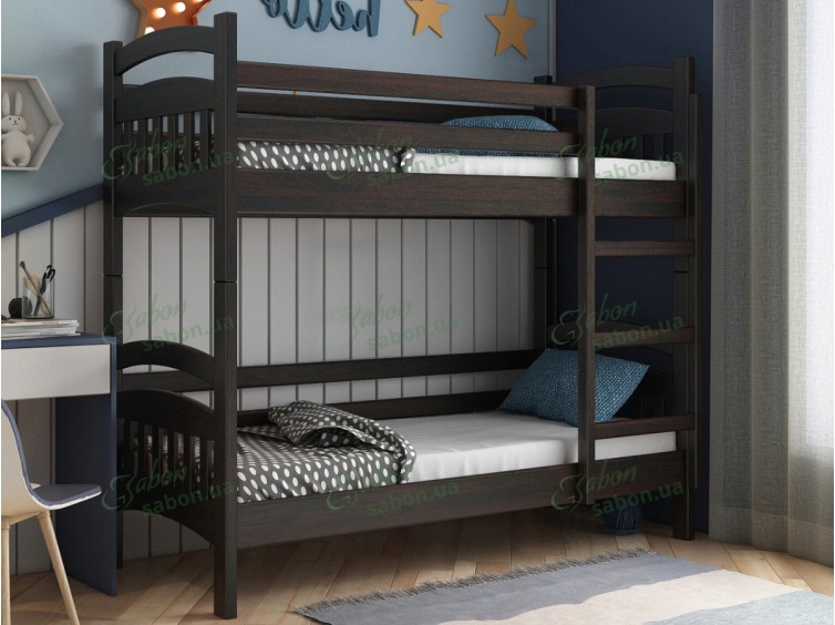 Деревянная двухъярусная кровать-трансформер Лакки сосна 9 