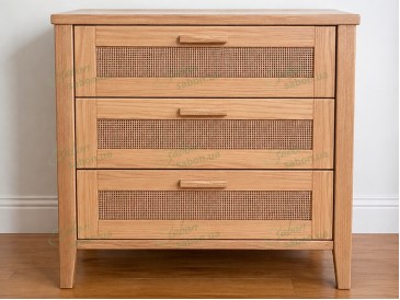 Комод ECO с ротангом из натурального дерева 2