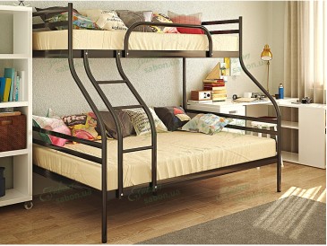 Металлическая двухъярусная кровать Смарт