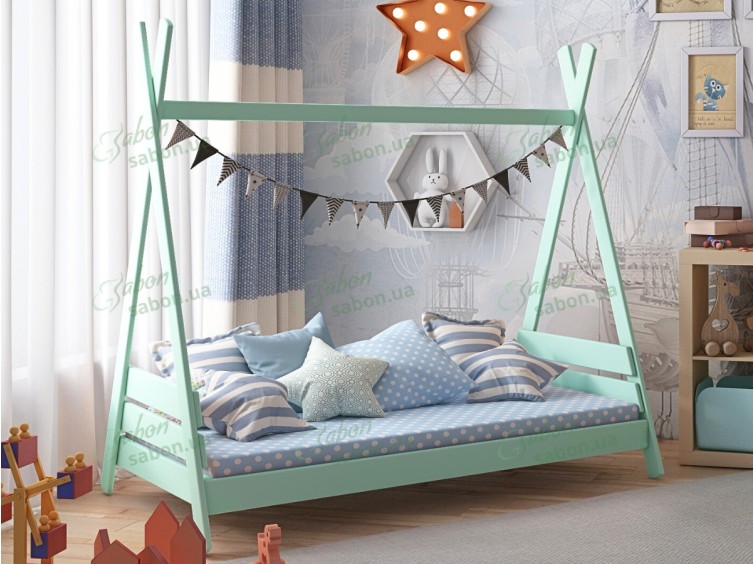 Дитяче ліжко-будиночок Дріма з натурального дерева 2 