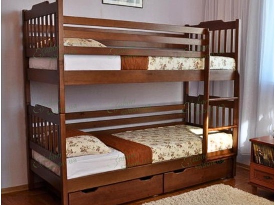 Деревянная двухъярусная кровать-трансформер Нортон Дуэт 2