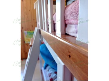 Деревянная двухъярусная кровать-домик Лука 3