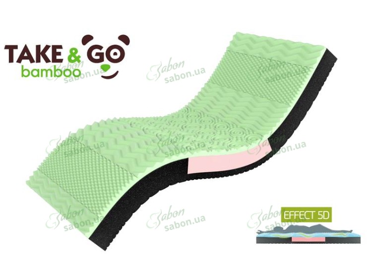 Матрас ортопедический Take&Go bamboo NeoGreen 3 