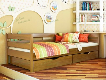 Детская кровать Нота из натурального дерева