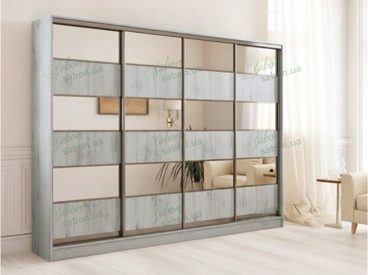 Шкаф-купе Стандарт 4.2 четырехдверный H-210 2 