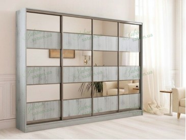 Шкаф-купе Стандарт 4.2 четырехдверный H-210 2