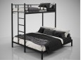 Металеве двоярусне ліжко Фулхем 3 12